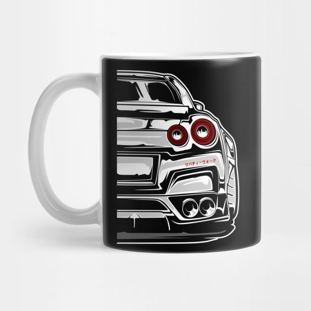 Nissan R35 GTR Liberty Walk (White Print) by idrdesign